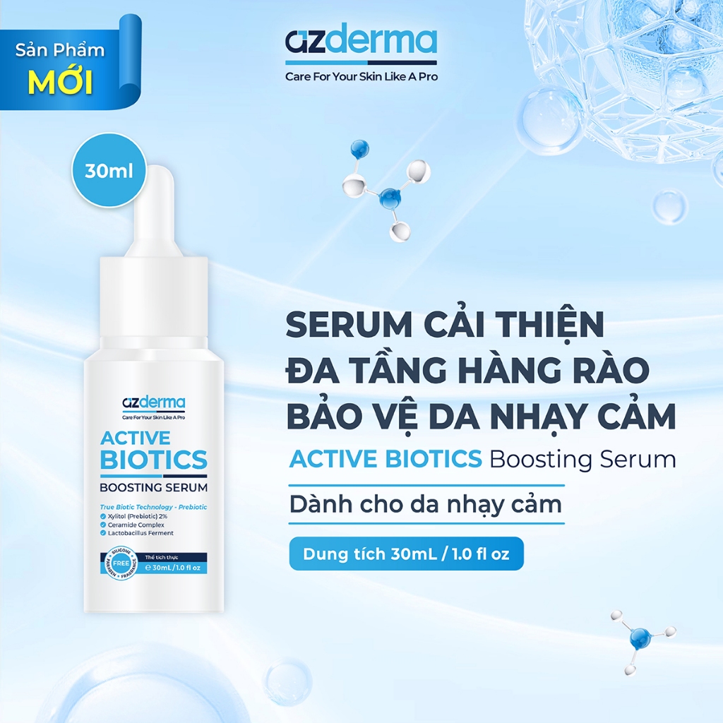 [Azderma] Serum Azderma Active Biotics Boosting dành cho da nhạy cảm 30ml