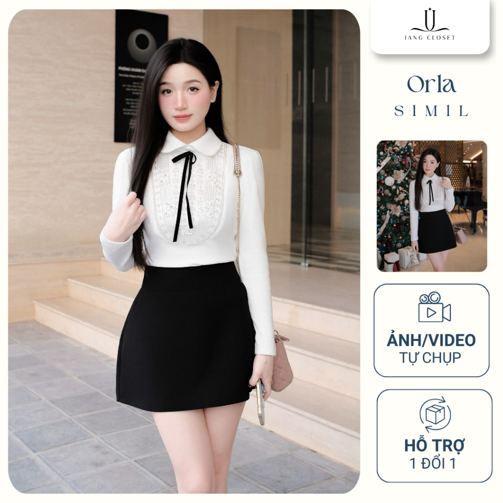 [JANGCLOSET] Chân váy Orla Skirt chất thô mềm ép mùng đứng form có quần trong Jang Closet