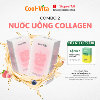 Combo 2 Hộp Nước Uống Collagen Peptide 3000mg Coolvita Hỗ Trợ Trẻ Hóa Sáng Da, Cải Thiện Sức Khỏe Tóc Móng