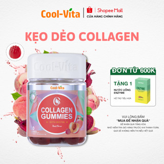 [DATE 1/5/2026] Kẹo Dẻo Collagen Hỗ Trợ Trẻ Hóa Sáng Da & Dưỡng Tóc Móng Vị Đào Kết Hợp Biotin Coolvita (60 viên x 3g)