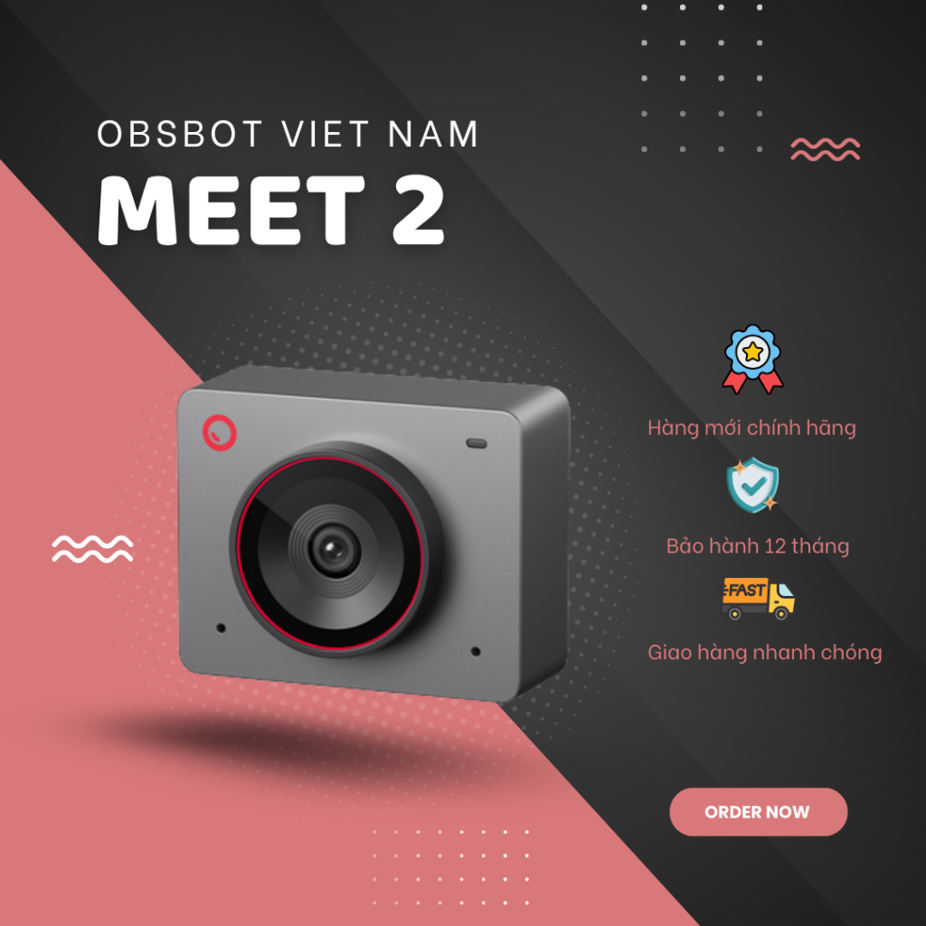 OBSBOT Meet 2 - AI-Powered 4K Webcam - Hàng chính hãng