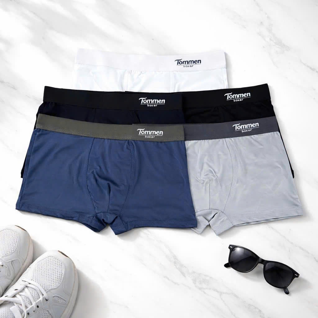 Boxer Nam TOMMEN – Quần Lót Nam Cotton Thoáng Mát, Mặc Êm, Co Giãn 4 Chiều