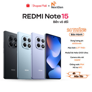 Điện thoại Xiaomi Redmi Note 15 4G - Pin 6000 mAh, Màn Hình 6.77 Inch - Bảo Hành 24 Tháng Chính Hãng