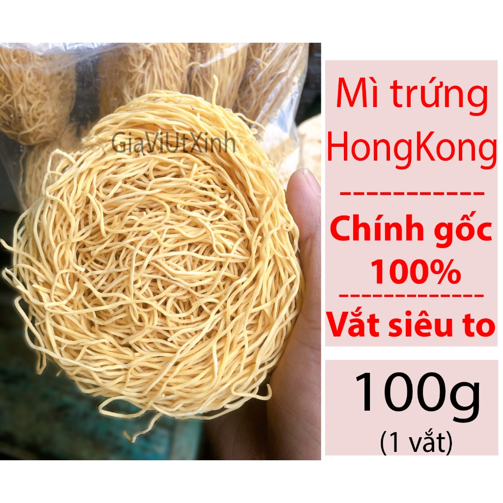 MÌ TRỨNG HONG KONG 100G - HONG KONG EGG NOODLE
