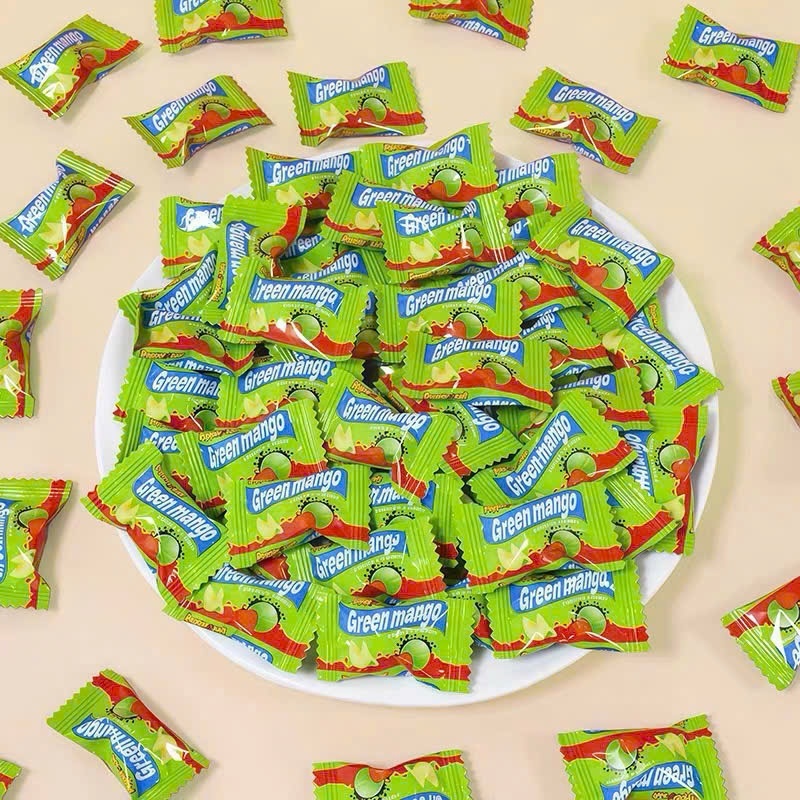 Kẹo Xoài Non Muối Ớt Mango Green - Ăn Là Dính, Đỉnh Cao Ăn Vặt Nội Địa (Thơm Ngon, Dẻo Mịn)