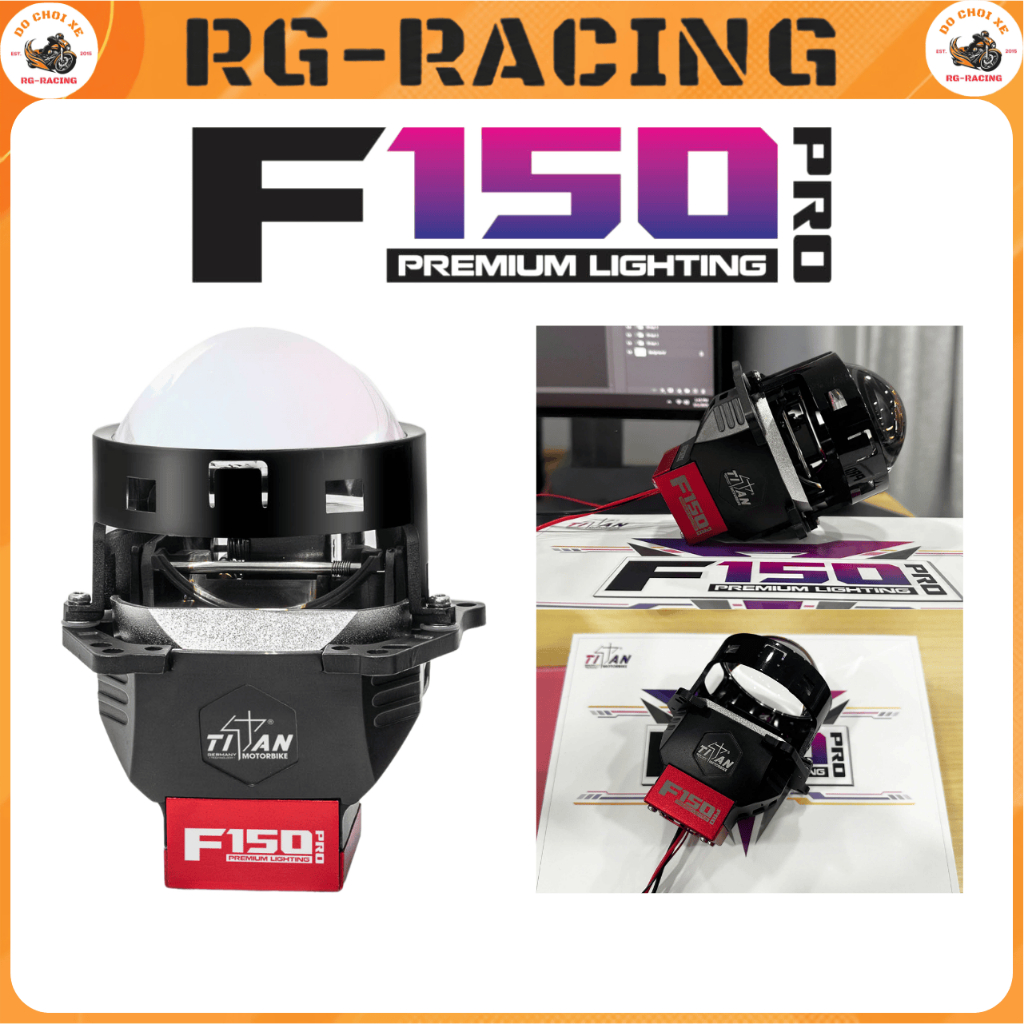 Bi Cầu Titan Moto F150 Pro Lens 3.0 Inch Công Suất 60W - 75W Hàng Chính Hãng Bảo Hành 24 Tháng