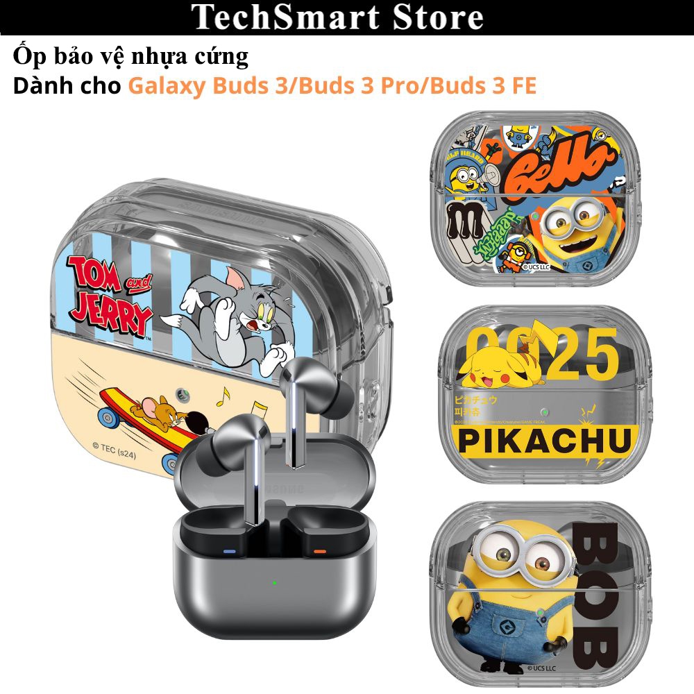 Ốp trong suốt dành cho Galaxy Buds 3/Buds 3 Pro/Buds 3 FE