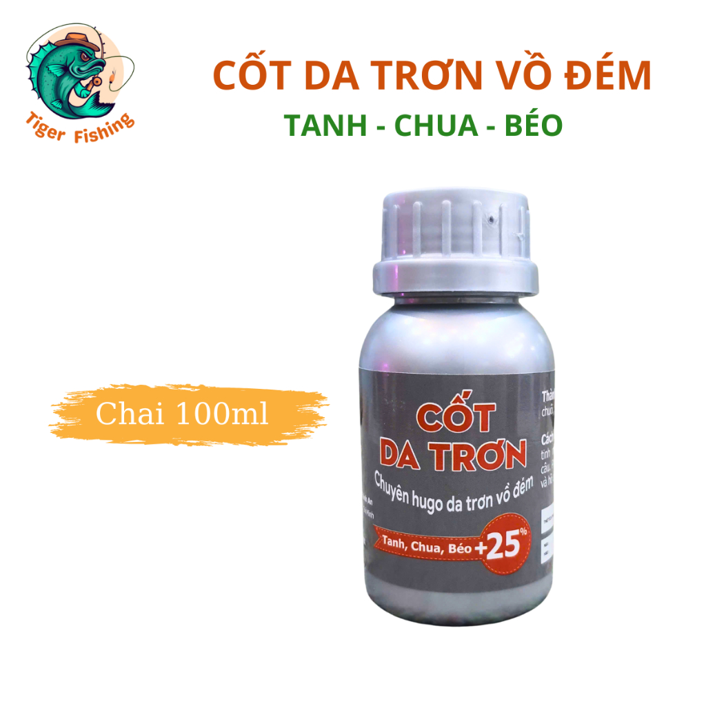 Cốt Câu Da Trơn Vồ Đém Tiger Fishing Tanh Chua Béo, 100ml Kích Thích Bắt Mồi Lưu Hương Quấn Ổ SỐ 1