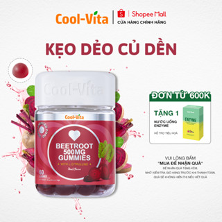 [DATE 1/5/2026] Kẹo Dẻo Củ Dền Thuần Chay Hỗ Trợ Bổ Sung Sắt & Hỗ Trợ Bổ Sung Năng Lượng LCitrulline Vị Đào Coolvita