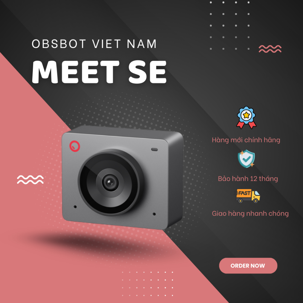 OBSBOT Meet SE Webcam Full HD 1080p Hỗ Trợ AI Có Chức Năng Làm Đẹp