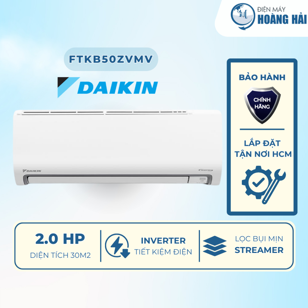 FTKB50ZVMV | Máy lạnh Daikin Inverter 2 HP FTKB50ZVMV Mẫu mới 2025 - Hàng Chính Hãng