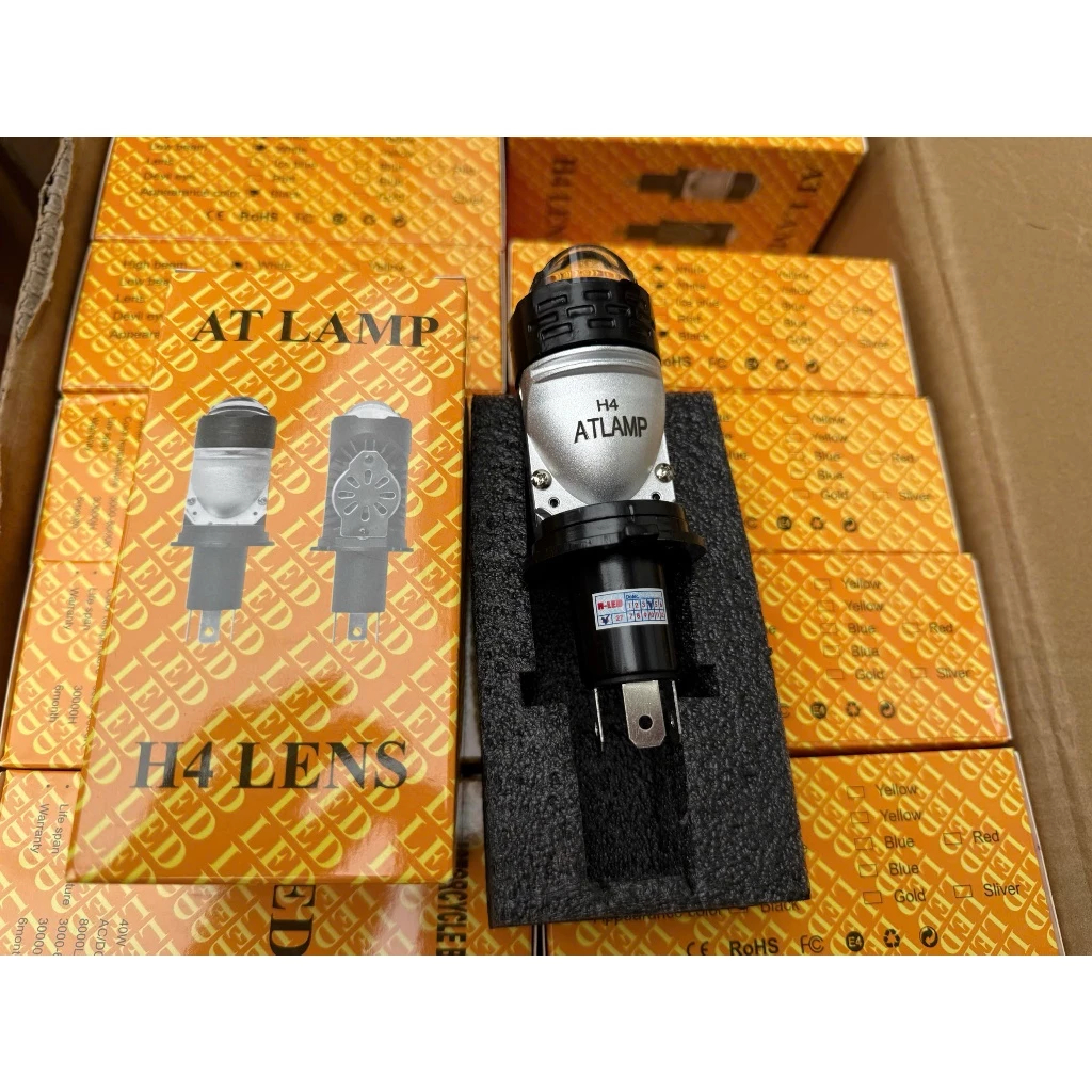 Bóng Đèn Pha LED V50 Pro 40W Chân H4 Siêu Sáng Cho Ô Tô Xe Máy – Ánh Sáng Trắng 6000K Tăng Sáng Mạnh