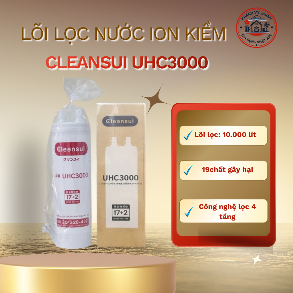 Lõi Lọc Cleansui UHC3000 dành cho máy Mitsubishi Cleansui Alkaline AL800
