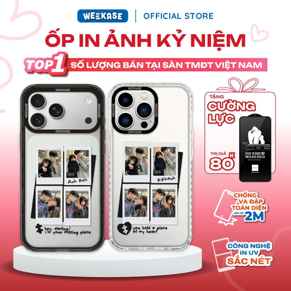 [CUSTOM] Ốp Lưng Cứng iPhone Chống Sốc Chống Va Đập Weekase In Ảnh Theo Yêu Cầu Cheríe - Redamancy C