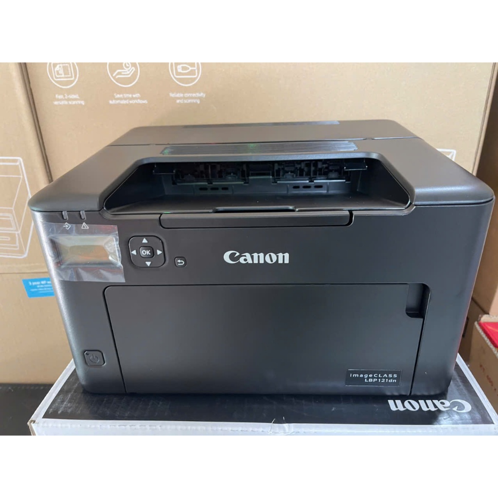 MÁY IN CANON LBP 121DN (in đảo mặt, A4 A5, Usb + Lan) CHÍNH HẢNG