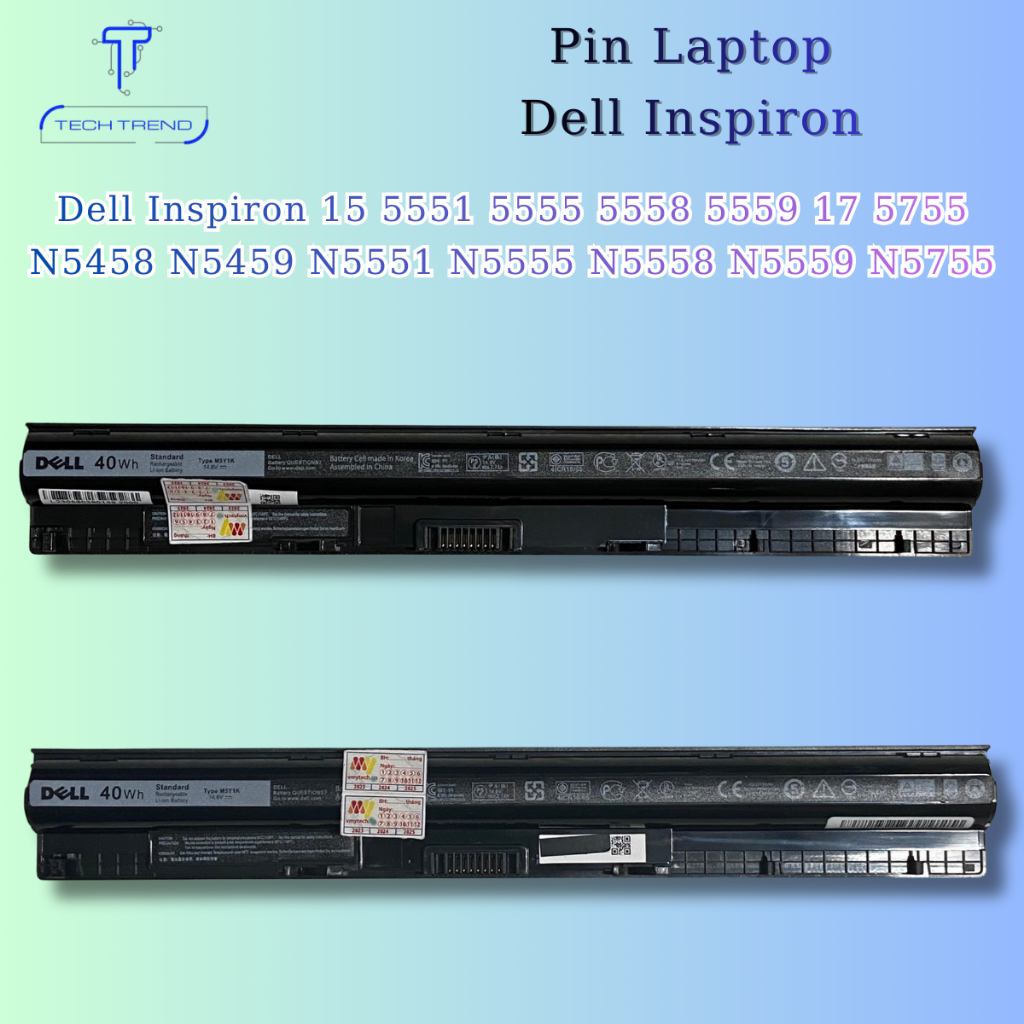 Pin Laptop Dell Inspiron 15 5551 5555 5558 5559 17 5755 N5458 N5459 N5551 N5555 N5558 N5559 N5755