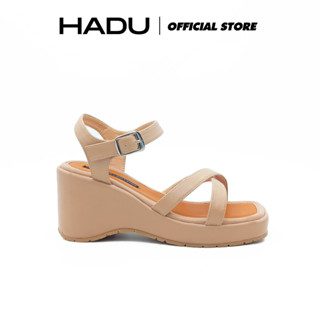 Giày Sandal Đế Xuồng 8P Quai Chéo XIARA HADU MX14 Da PU Cao Cấp Đế Cao Su Chống Trơn BH 12 Tháng