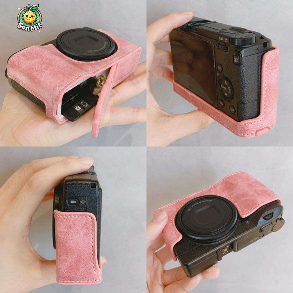 [SẴN] Case bao da, vỏ bảo vệ bằng da PU Ricoh/Ricoh GR III/GR3X, bao da máy ảnh đặc biệt dành cho má