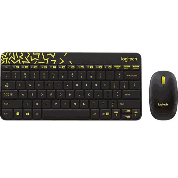 Bộ bàn phím chuột không dây Logitech MK240 NANO đen Wireless