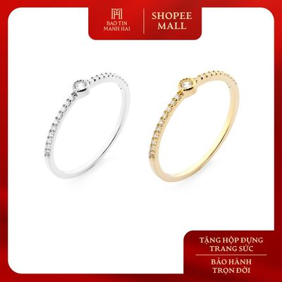 Nhẫn vàng 10K Bảo Tín Mạnh Hải thiết kế nhỏ xinh PYN1V10CZH-512017, PYN1V10CZH-512016
