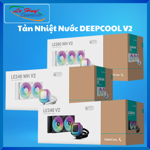 Tản Nhiệt Nước DEEPCOOL LE360 WH V2/ LE240 WH V2/ LE240 V2 - Hàng Chính Hãng