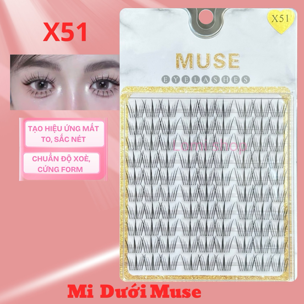 X51 - Mi MUSE Lông mi cụm, tự nhiên - Lomi Shop