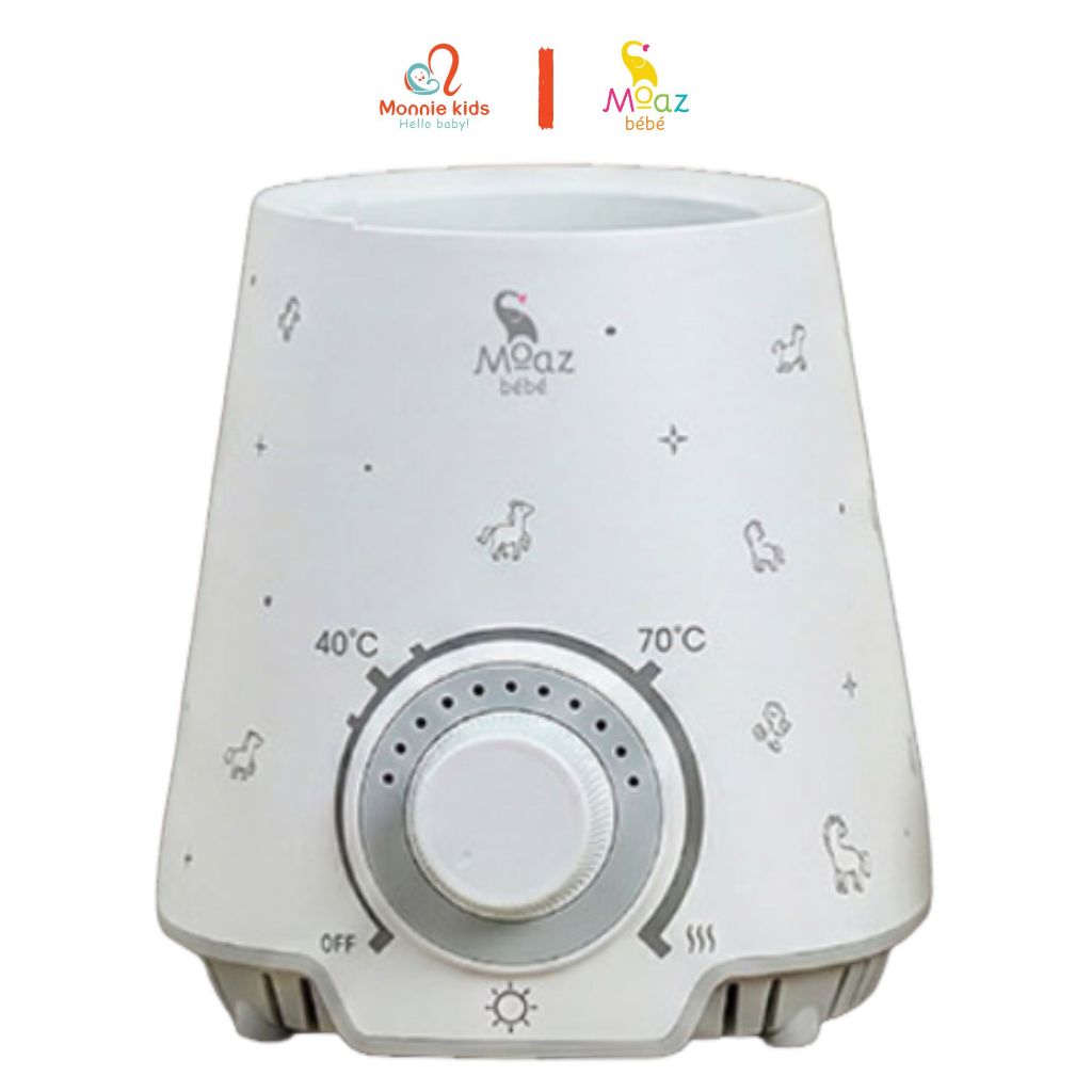 Máy hâm sữa kèm tiệt trùng và hâm nóng đồ ăn đa năng Moaz Bebe MB039 Horse cho bé sơ sinh - Mon