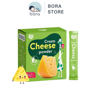 Phô mai tách muối Mămmy dạng bột rắc cơm, cháo cho bé ăn dặm, hộp 10 ống (3g/ ống) cho bé từ 6m+