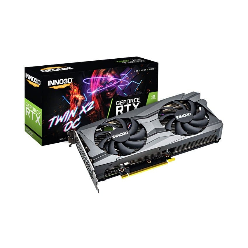 Card Màn Hình VGA RTX 3060 12GB Inno3d Twin 2X LIKE NEW BẢO HÀNH CHÍNH HÃNG 12/2028 FULL BOX
