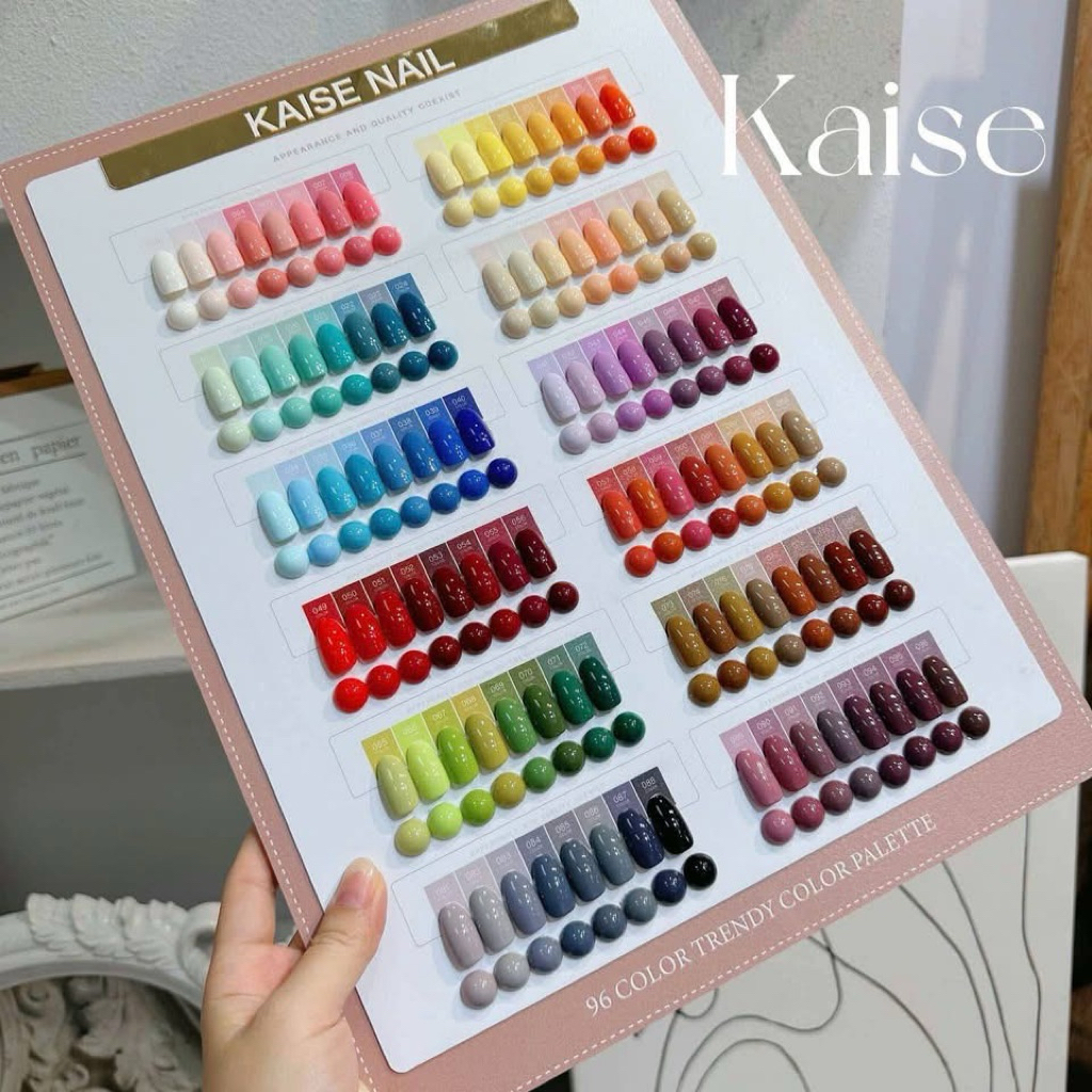 Set sơn Kaise 96 màu mix nhũ thạch đầy đủ tone màu