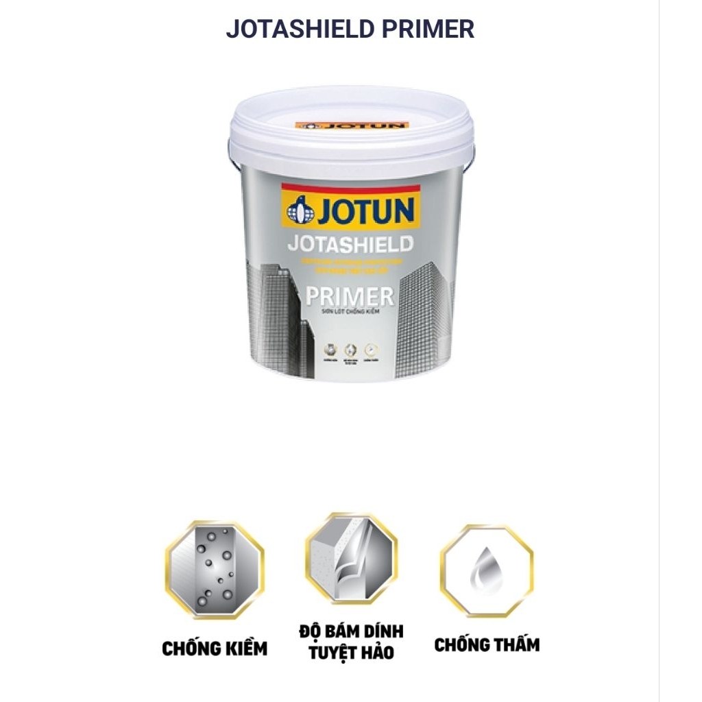 [♧Hỏa Tốc♧] Sơn lót chống kiềm tuyệt hảo cao cấp ngoại thất Jotun Jotashield Primer