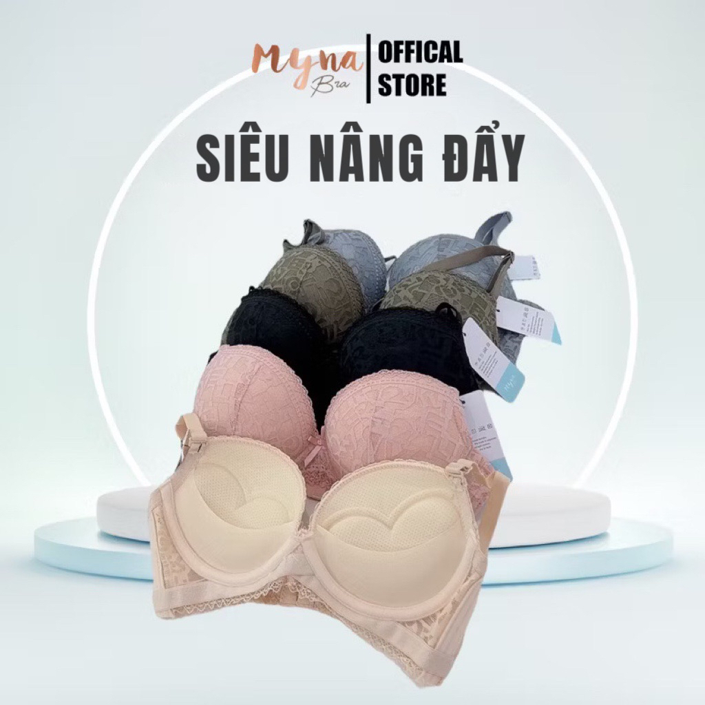 ( Loại 1)Áo lót nâng ngực đệm dày 5,5Cm không gọng siêu đẩy HÀNG LOẠI 1 Myna Bra AL7520