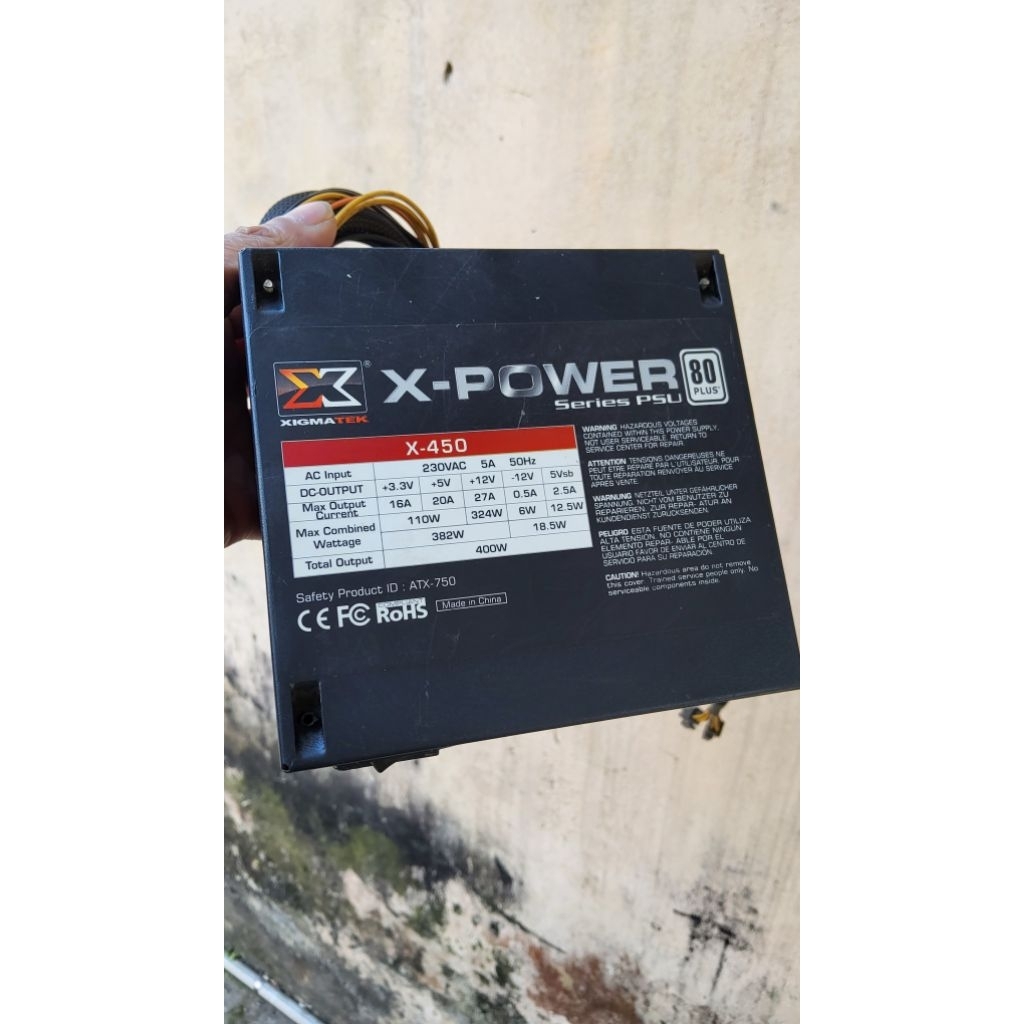 Nguồn Xigmatek 450W Tháo Máy – Nguồn PC Công Suất Thực