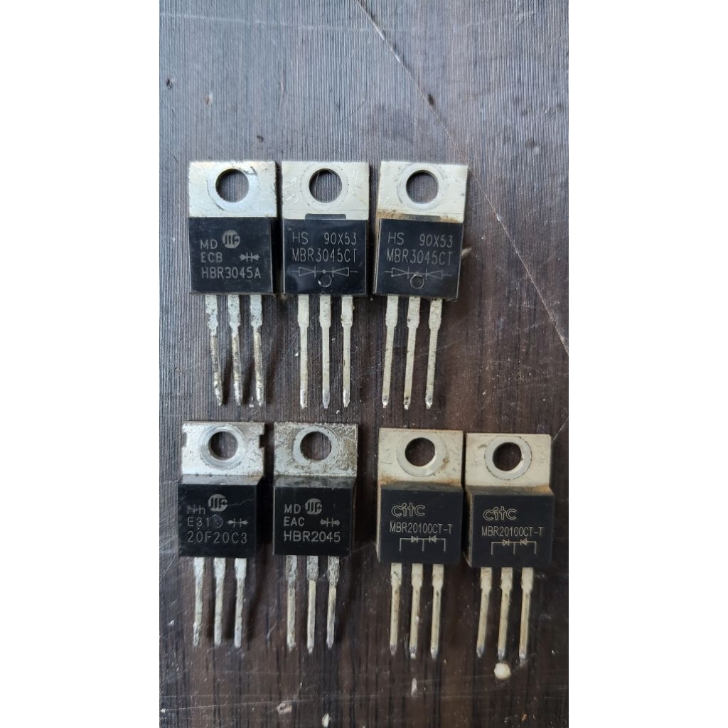 Diode Đôi MBR3045 / MBR20100 – Diode Schottky Nguồn Xung Tháo Máy