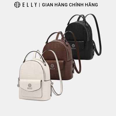 Balo nữ ELLY EBH73 balo thời trang da tổng hợp cao cấp đi làm dạo phố nhỏ gọn