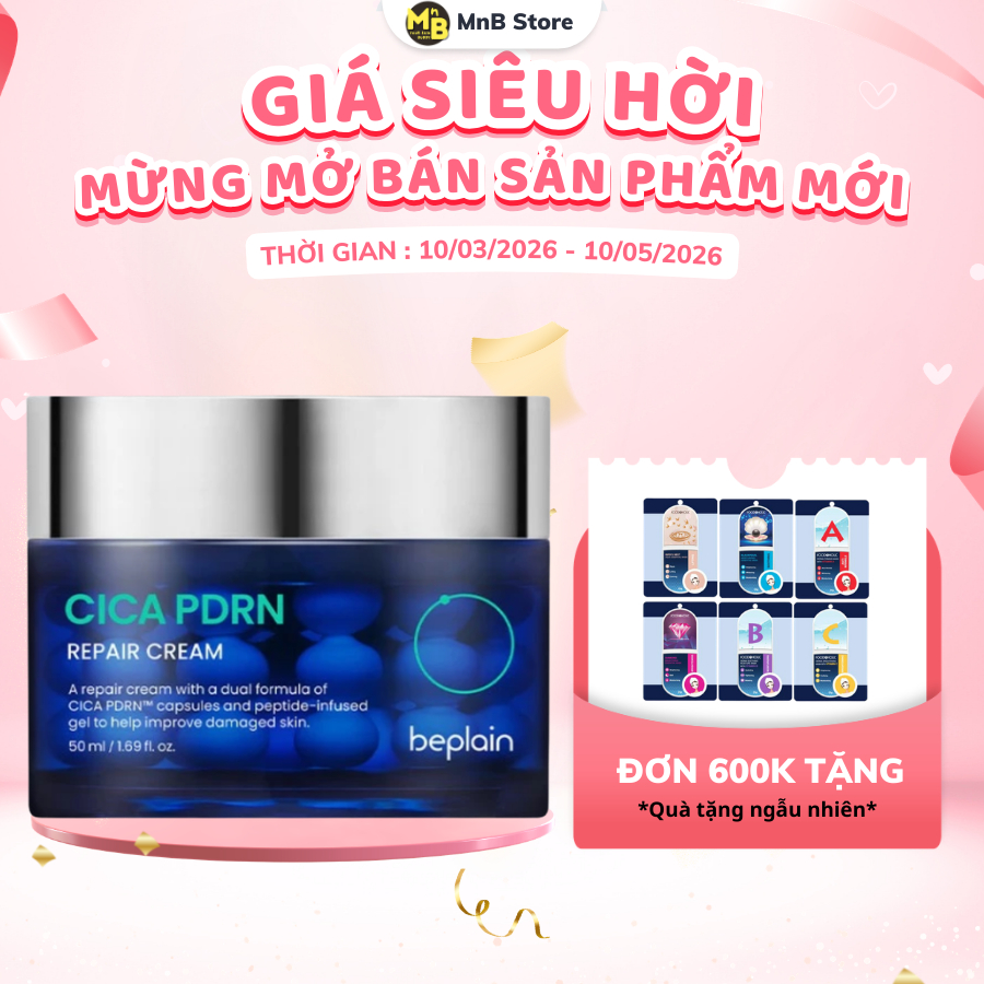 [HÀNG CÔNG TY] Kem Dưỡng Beplain Cica PDRN Repair Cream Hỗ Trợ Làm Dịu, Phục Hồi Da 50ml