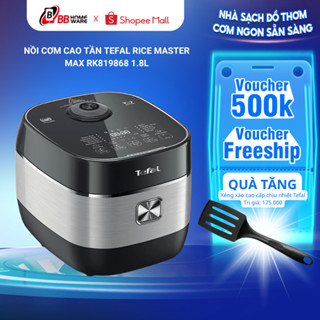 Nồi Cơm Cao Tần Tefal Rice Master Max RK819868 (1.8L) 14 Chương Trình Nấu, Phù Hợp 4-6 Người