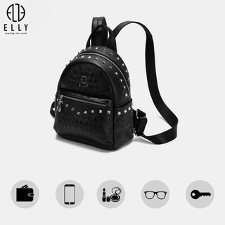 [Deal sang chảnh]  Balo nữ cao cấp da thật ELLY phù hợp đi chơi, đi làm – EB21