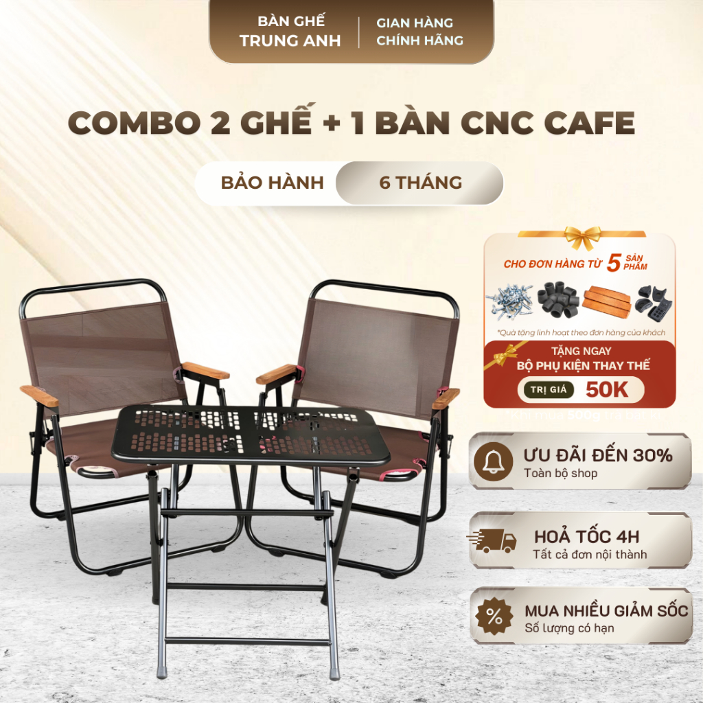 Combo 2 ghế + 1 bàn...bàn ghế camping...bàn ghế xếp cf vỉa hè