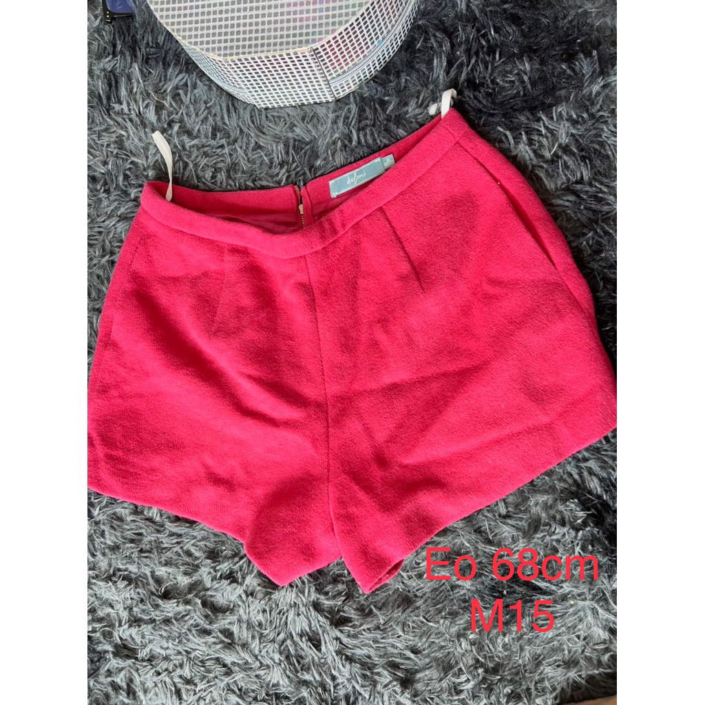 Quần Short Nữ Màu Đỏ Hồng Dáng Ngắn – Quần Short Thời Trang Nữ Phối Túi Hông