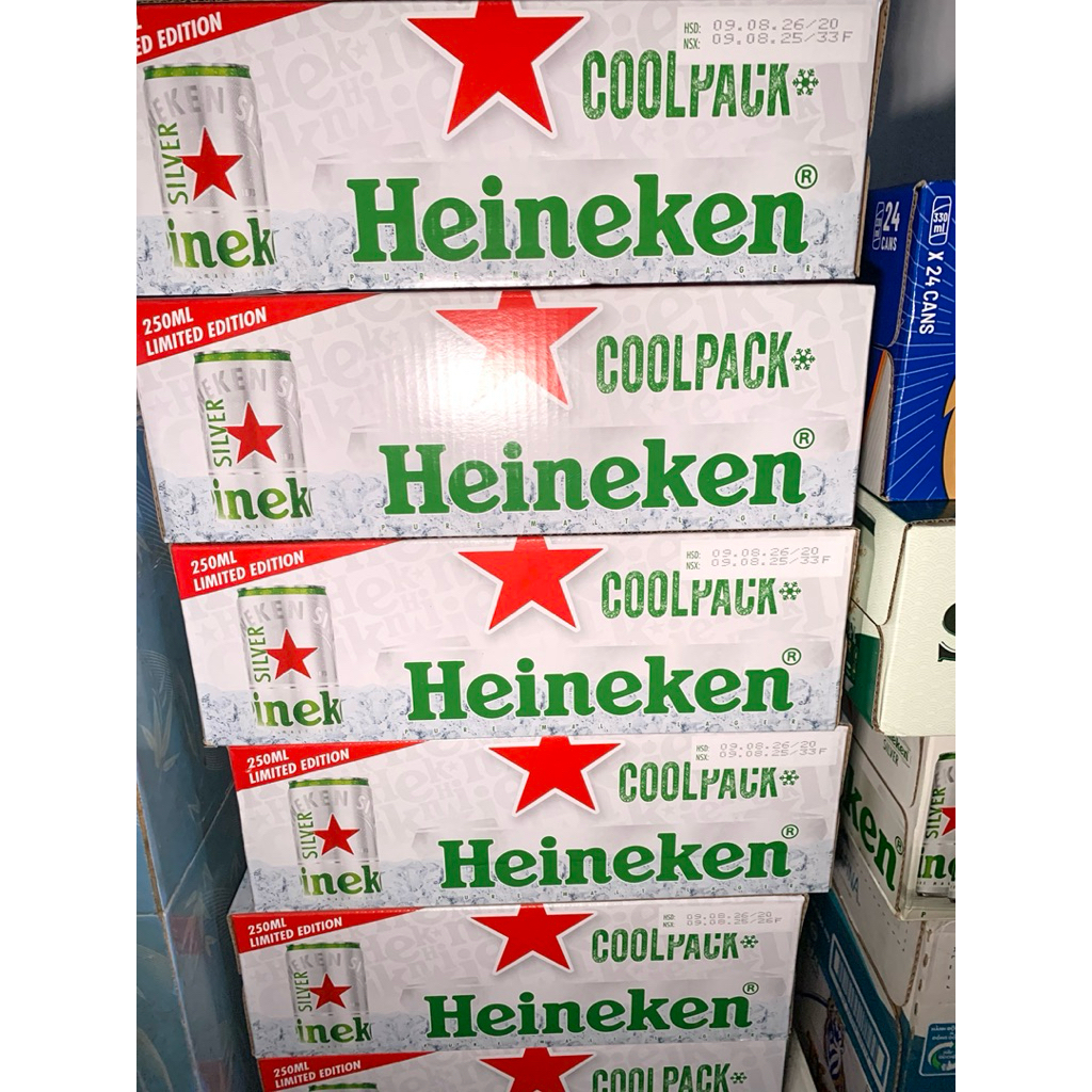 🧧Thùng 24 lon Bia Heineken Silver 250ml