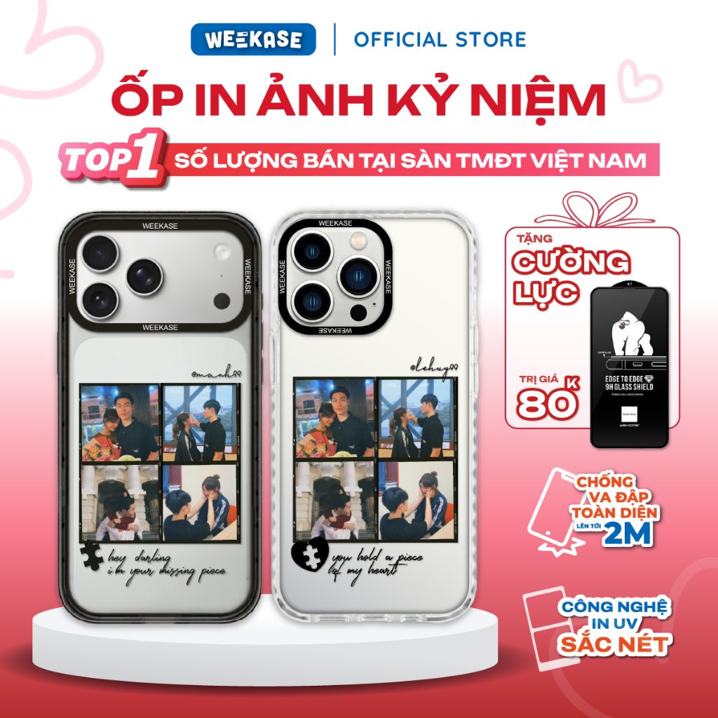 [CUSTOM] Ốp Lưng Cứng iPhone Chống Sốc Chống Va Đập Weekase In Ảnh Theo Yêu Cầu MORRI - Redamancy Co