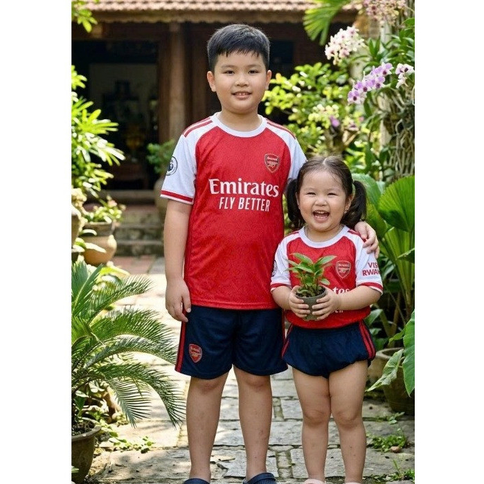 Bộ Quần Áo Bóng Đá Arsenal Đỏ 2024 – Áo Đá Banh CLB Arsenal, Nhân In Theo Yêu Cầu