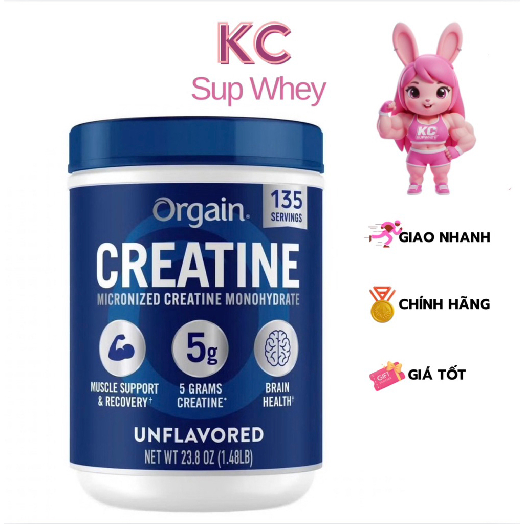 [Chính hãng] Bột Orgain Creatine Micronized Creatine Monohydrate (675g)