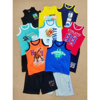 Bộ ba lỗ sát nách bé trai Hozzy size đại 23-58kg chất 100% cotton mềm mát (K15-3;K21-2)