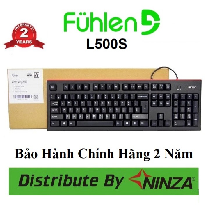 Bàn Phím Fuhlen L500s L411 G411S L411W - Chuột Fuhlen L102 - Hàng Chính Hãng Ninza - Bảo Hành 2 Năm
