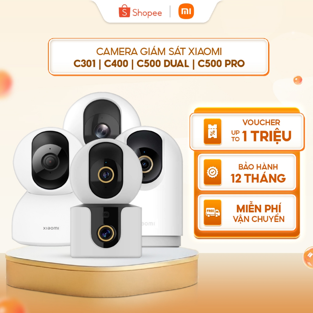 Camera giám sát Xiaomi C301 | C400 | C500 Dual | C500 Pro - Chính hãng