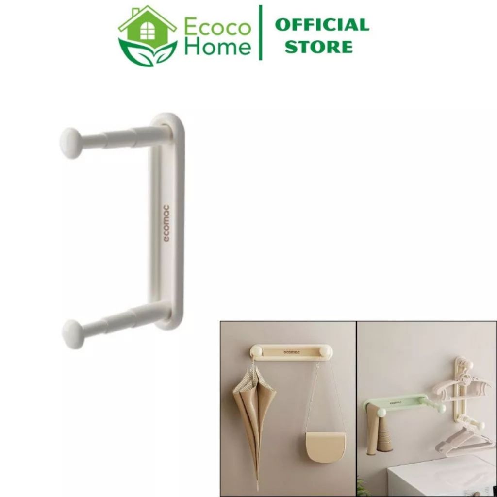 Giá Treo Móc Quần Áo ECOMAC EC29 Điều Chỉnh Thu Gọn Thông Minh Không Khoan Tường