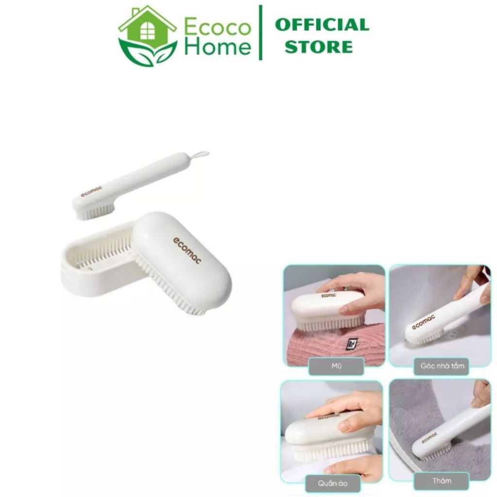 Bàn Chải ECOMAC Lông Mềm Cao Cấp, Chải Giặt, Chải Giày Làm Sạch Đa Năng