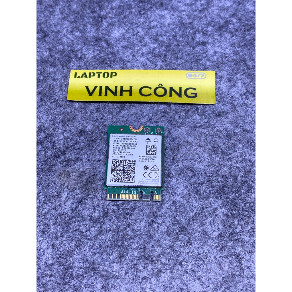 Card wifi 8265NGW laptop Asus X512 A512 hàng tháo máy
